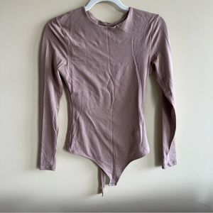 Abercrombie taupe seamless bodysuit